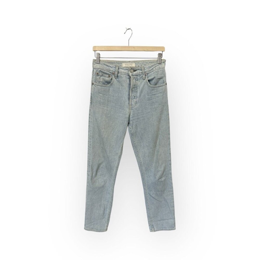 TRAVE Constance Slim Straight Leg Jeans Size 27 Light Blue